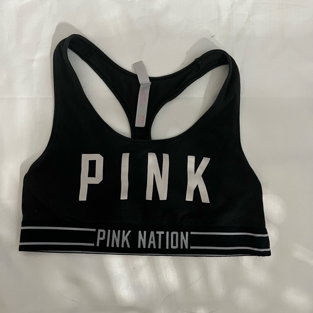 PINK cotton lounge sports bra